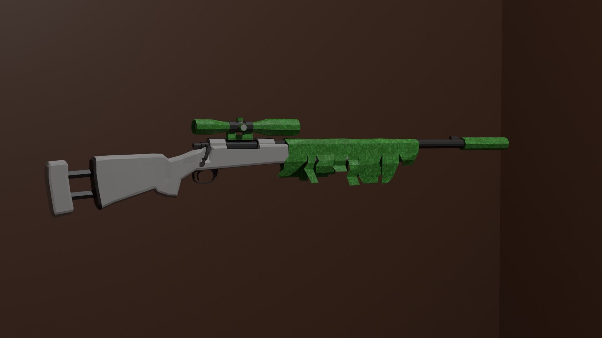 m24 sniper rifle Free low-poly 3D model_2
