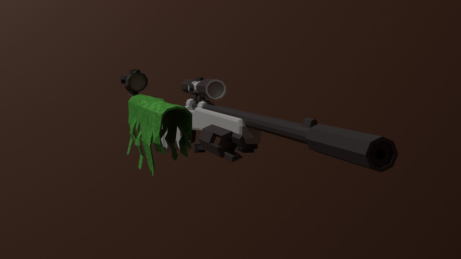 m24 sniper rifle Free low-poly 3D model_8