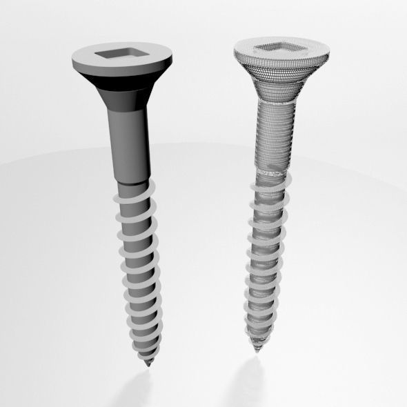 Drywall Screw 03 3D model_1