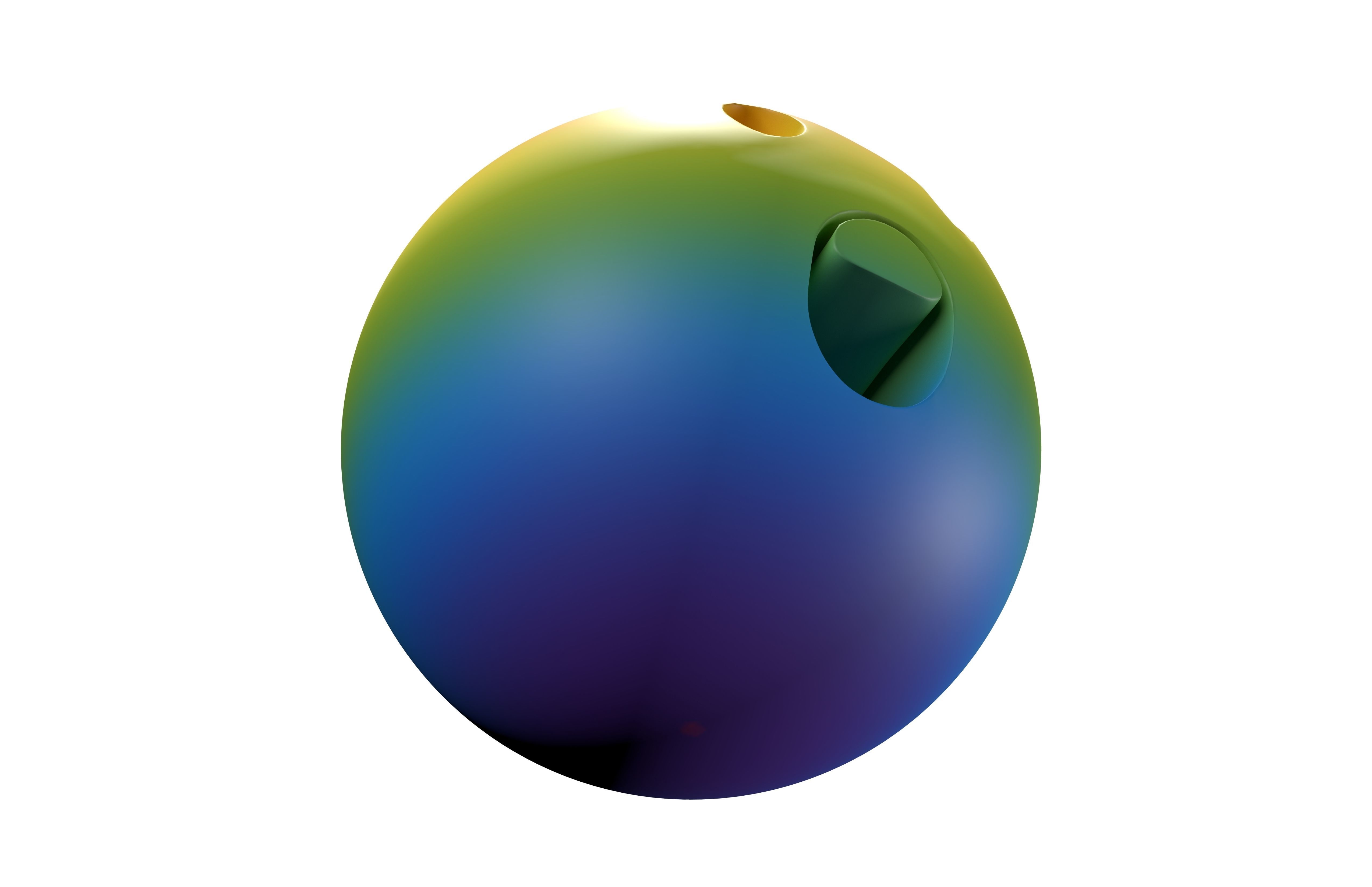 Astonished Face v2 006 Low-poly 3D model_4