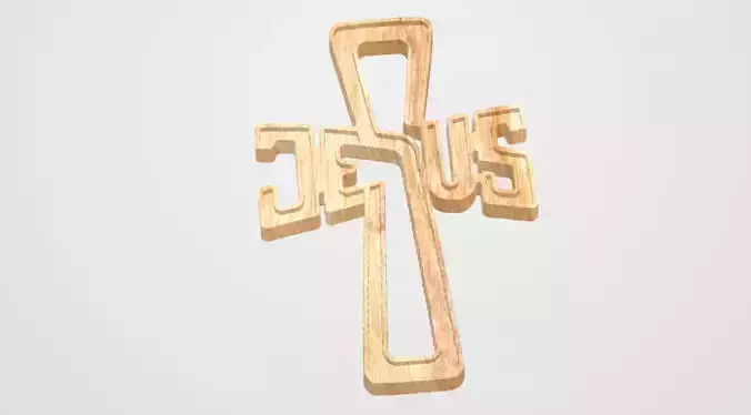 Cross with text Jesus