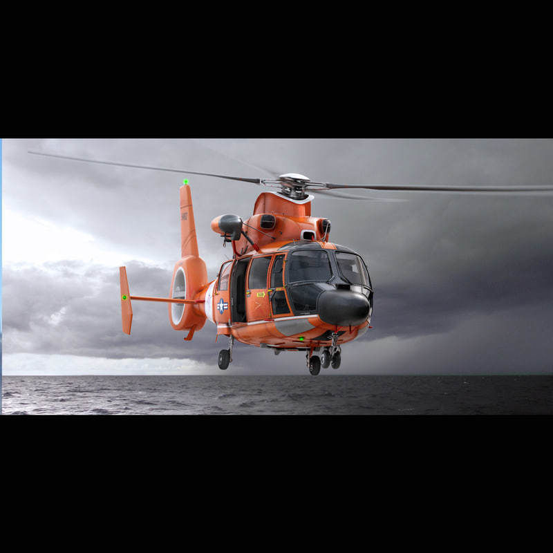 Eurocopter AS 365 US Coast Guard 3D model_0