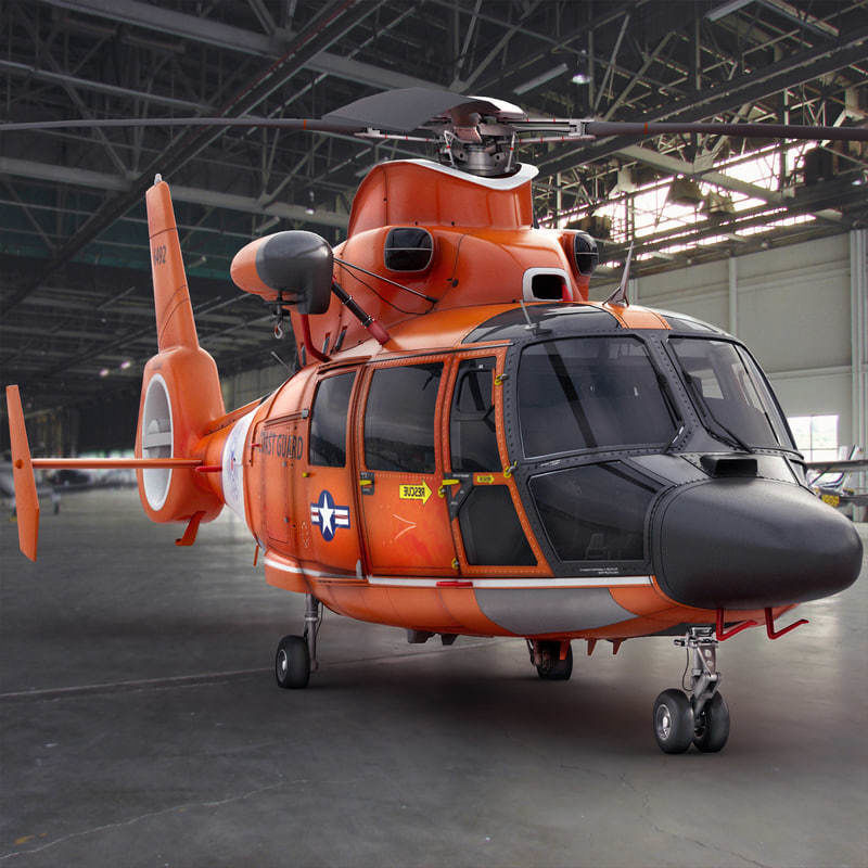 Eurocopter AS 365 US Coast Guard 3D model_2