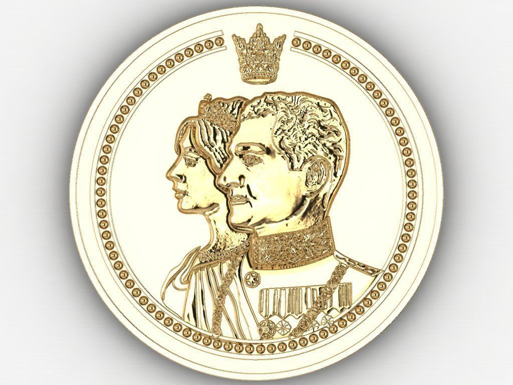 Imperial Coins 3D print model_3