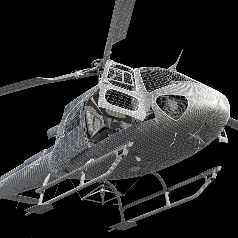 Eurocopter AS 550 Military Police 3D model_5