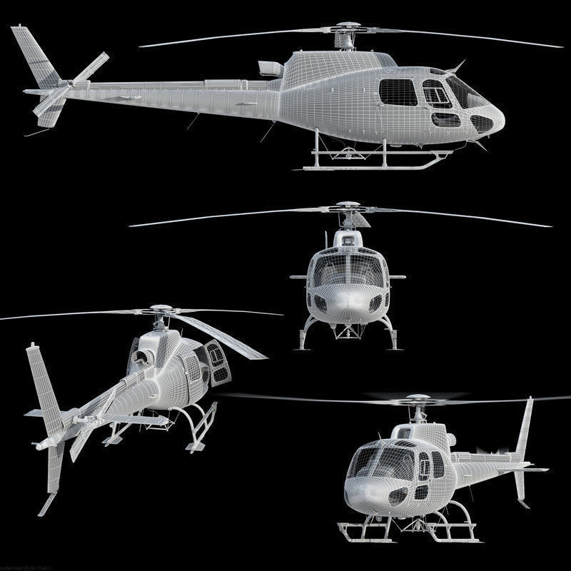 Eurocopter AS 550 Military Police 3D model_3