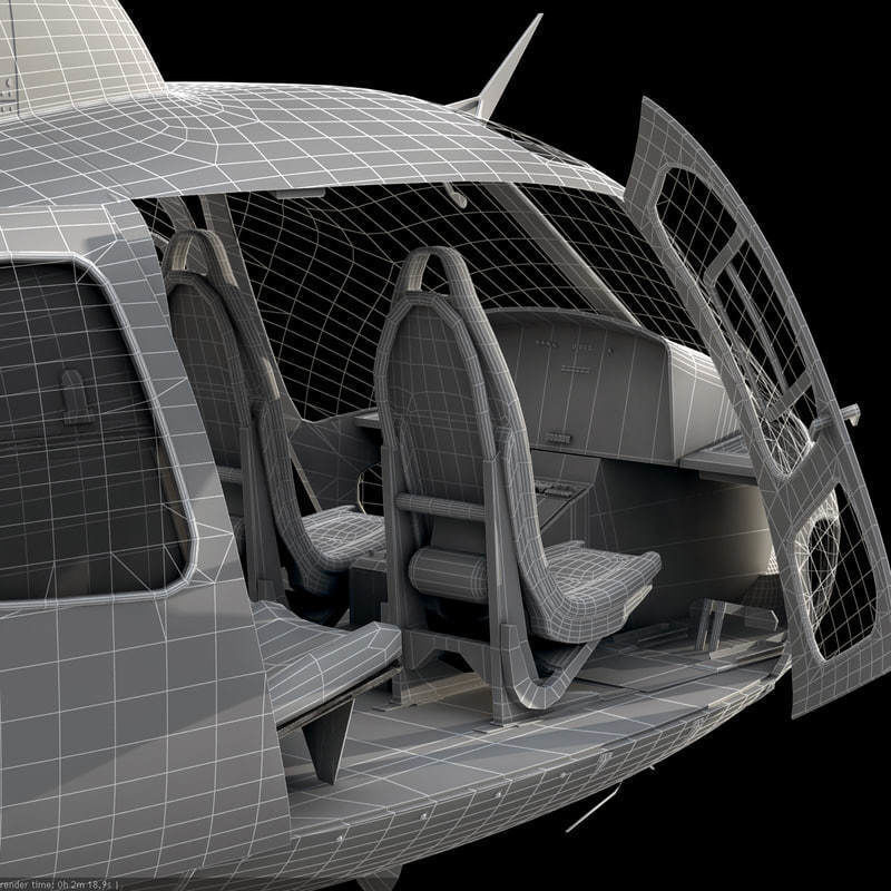 Eurocopter AS 550 Military Police 3D model_6
