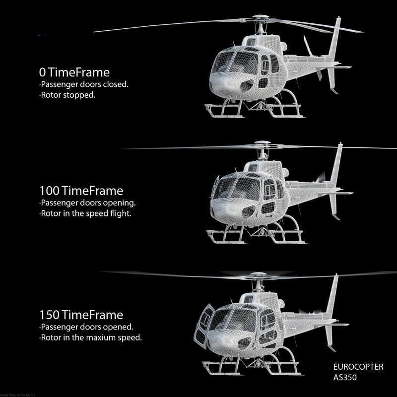 Eurocopter AS 550 Military Police 3D model_4