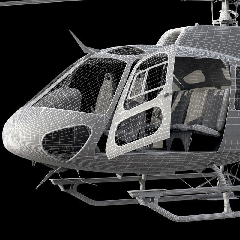 Eurocopter AS 550 Military Police 3D model_7