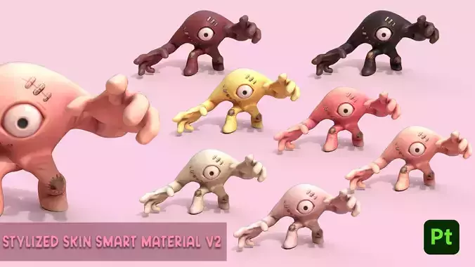 Stylized Skin Smart Material Pack V2 - Premium