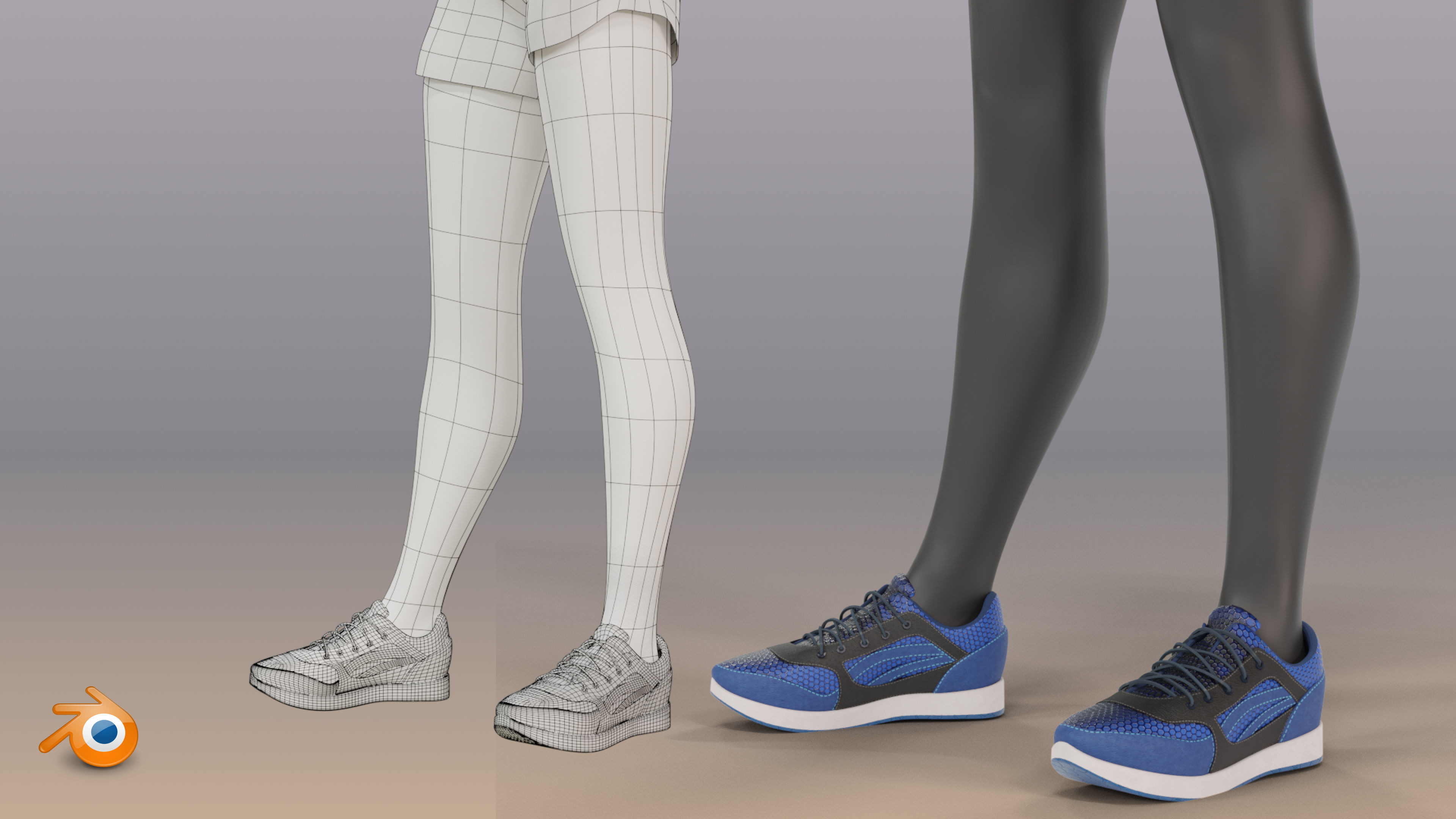 Woman mannequin V2 Rigged Low-poly 3D model_15