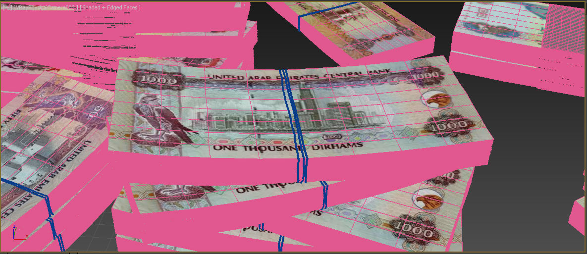 UAE-Dirhams uae national banknote 3D model_7