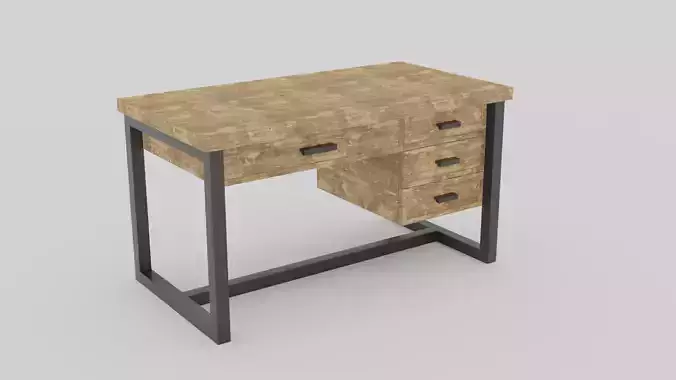 Rustica Series Desk 3D model