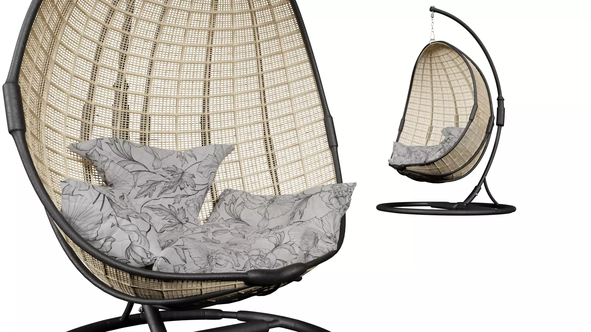 Egg chair 3D model_0