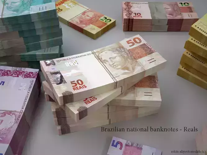Brazilian Reals 3D model