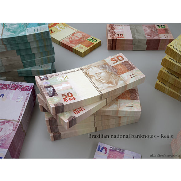 Brazilian Reals 3D model_1