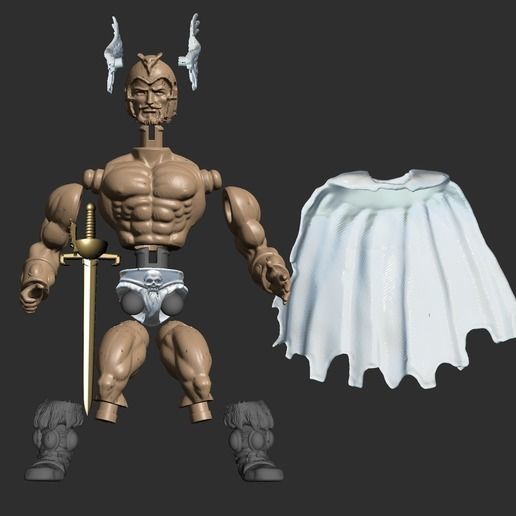 LOST WORLD OF THE WARLORD MOTU STYLE 3D print model_2