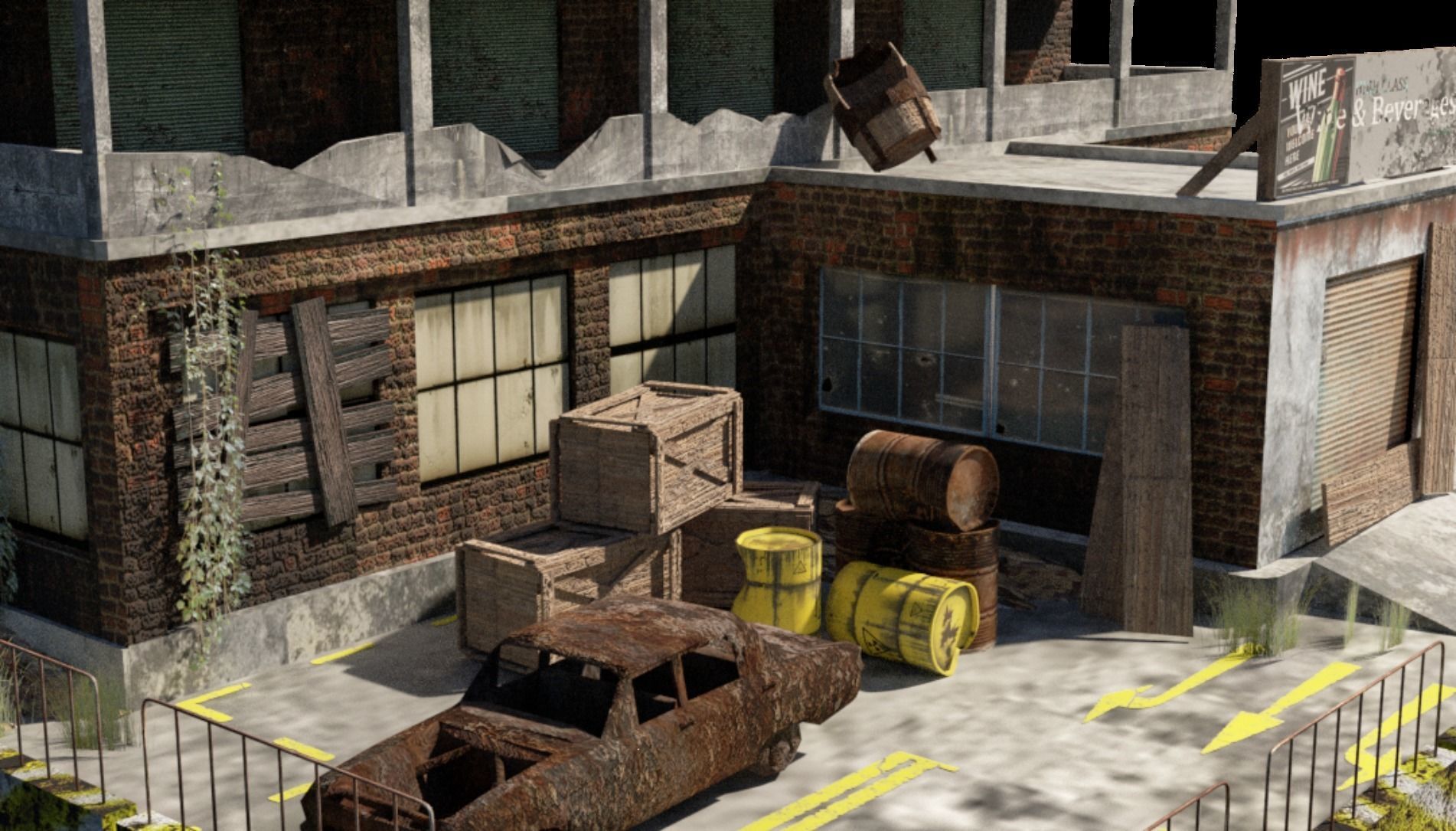 Wine Shop 3D model_2