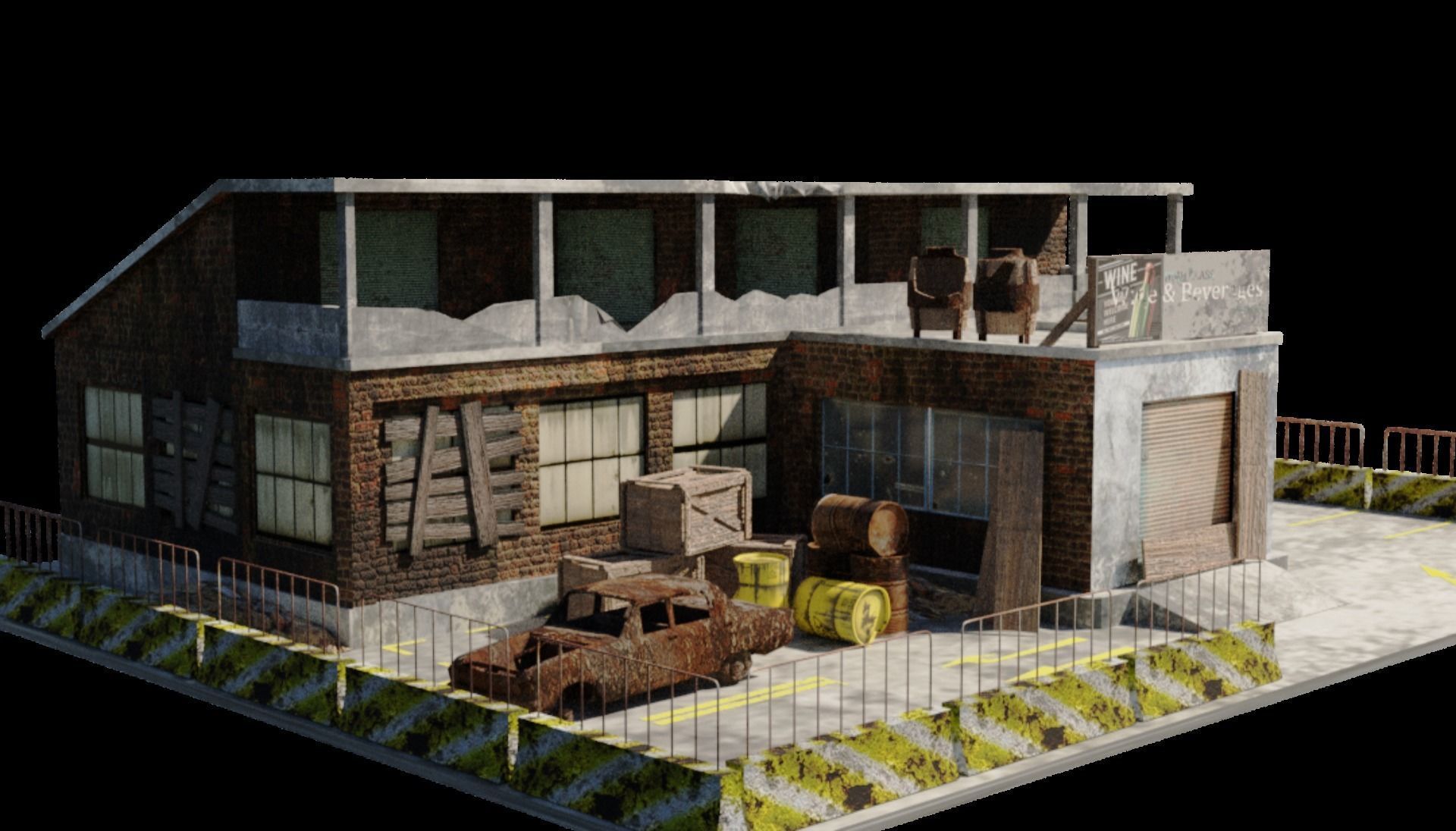 Wine Shop 3D model_6