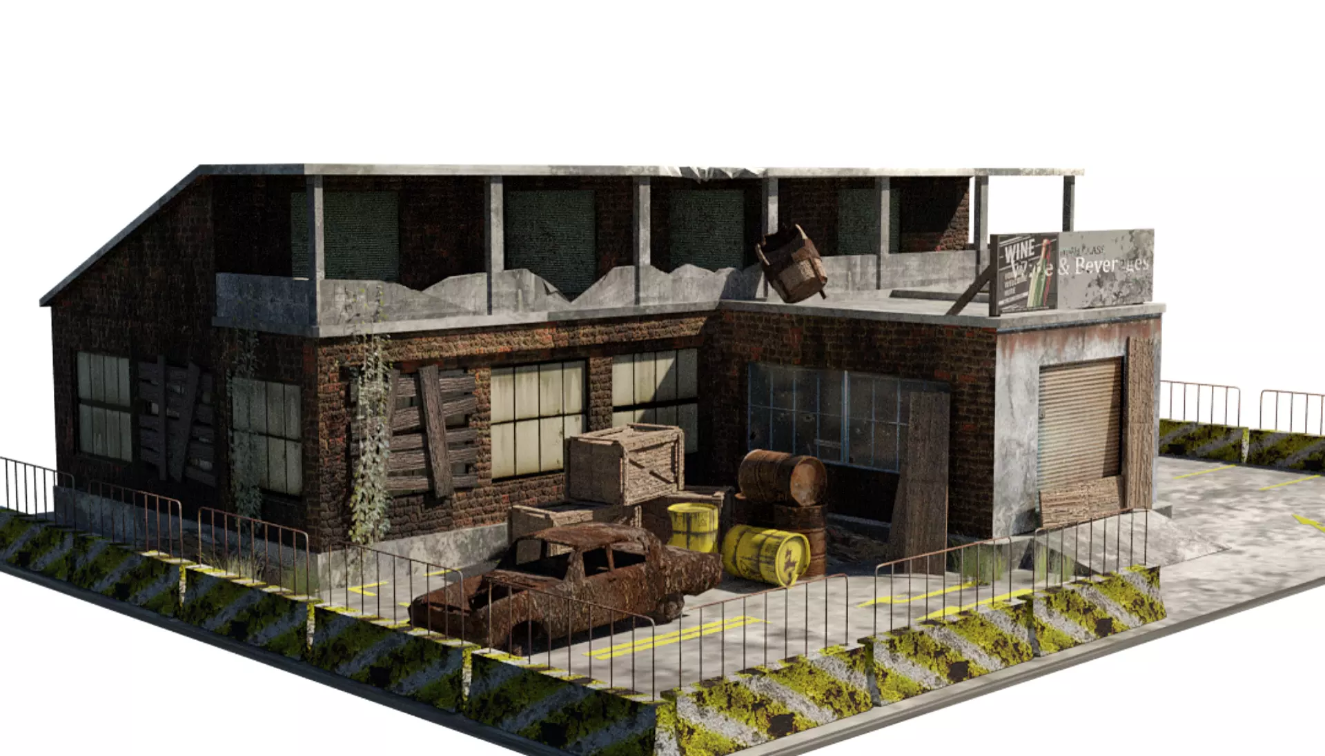 Wine Shop 3D model_0