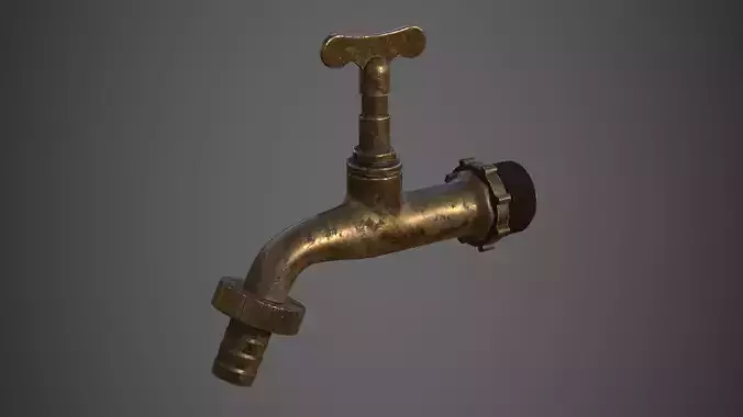 Old Copper Faucet