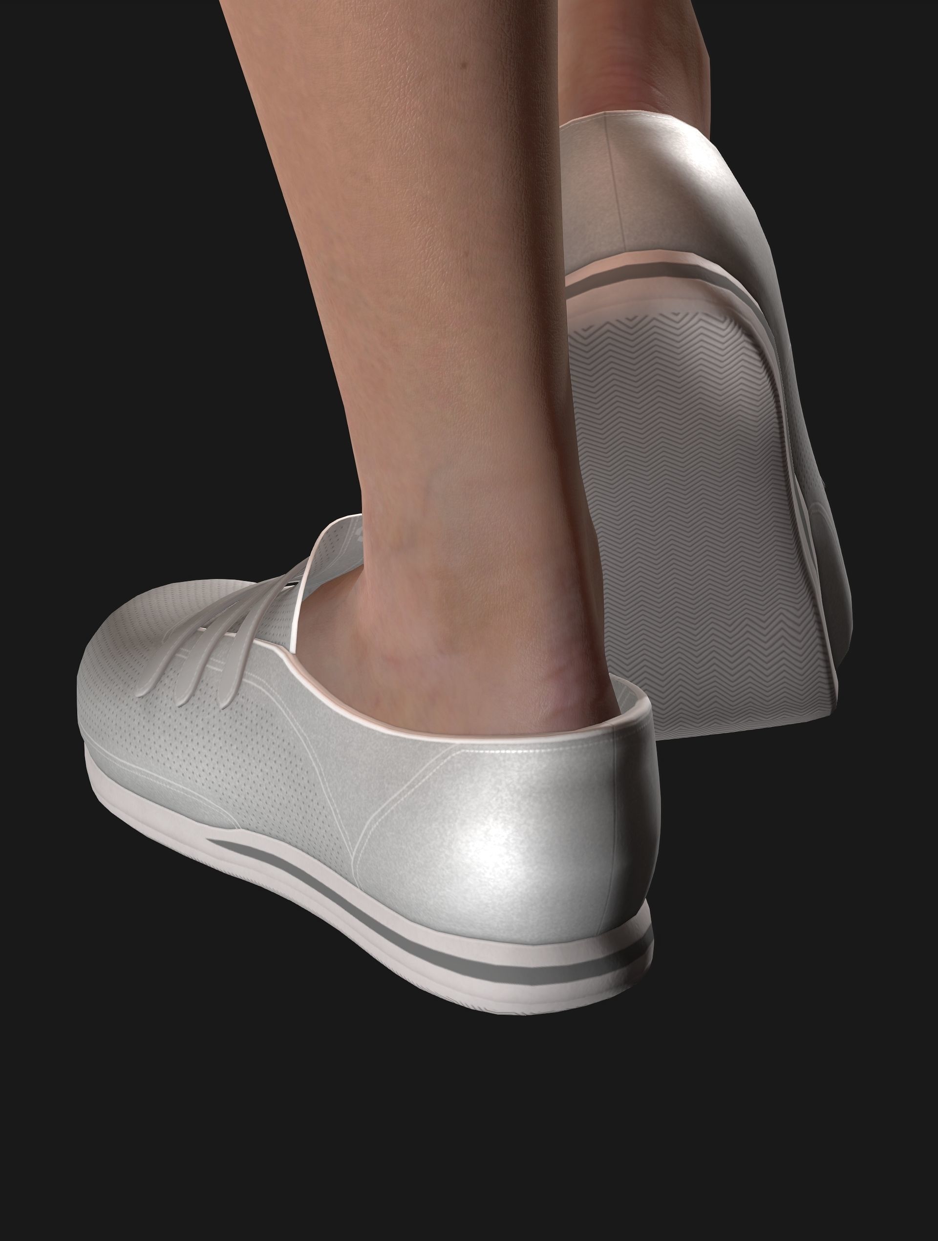 Sport girls outfit - 5 colors Low-poly 3D model_72