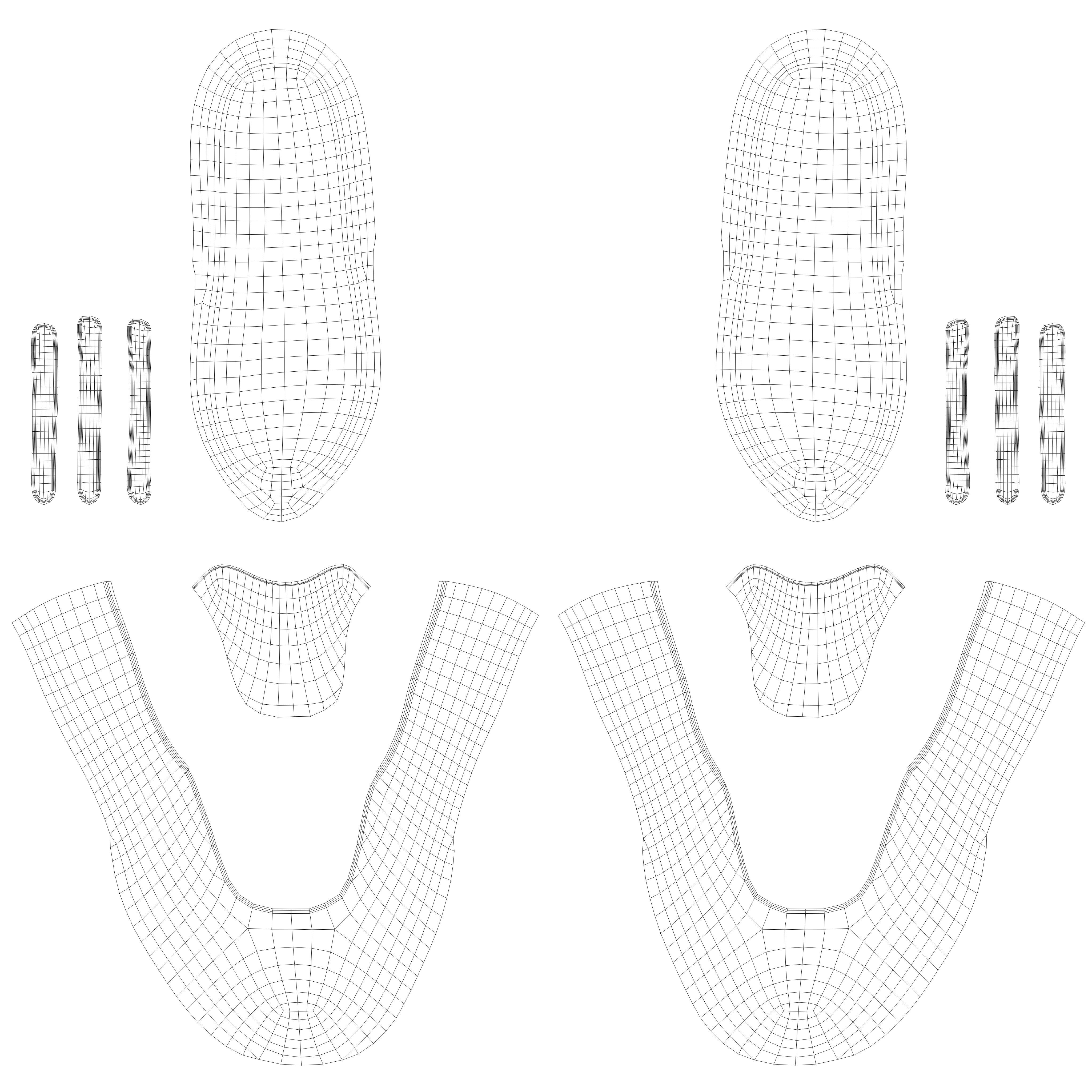 Sport girls outfit - 5 colors Low-poly 3D model_87