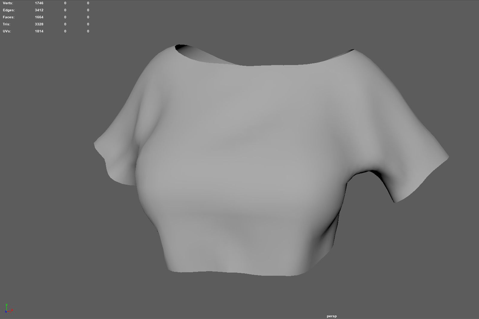 Sport girls outfit - 5 colors Low-poly 3D model_74