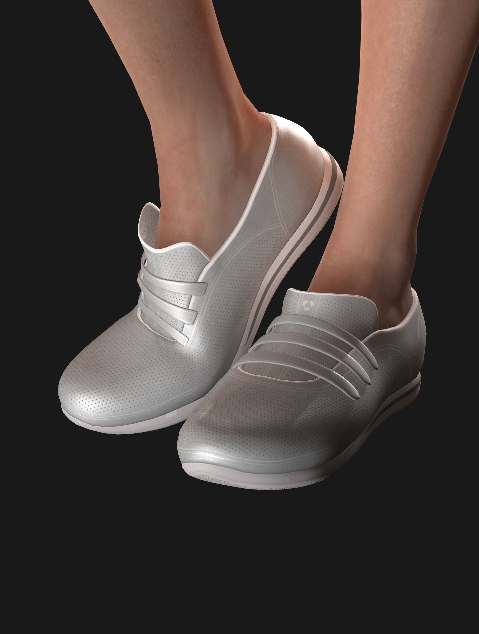 Sport girls outfit - 5 colors Low-poly 3D model_71