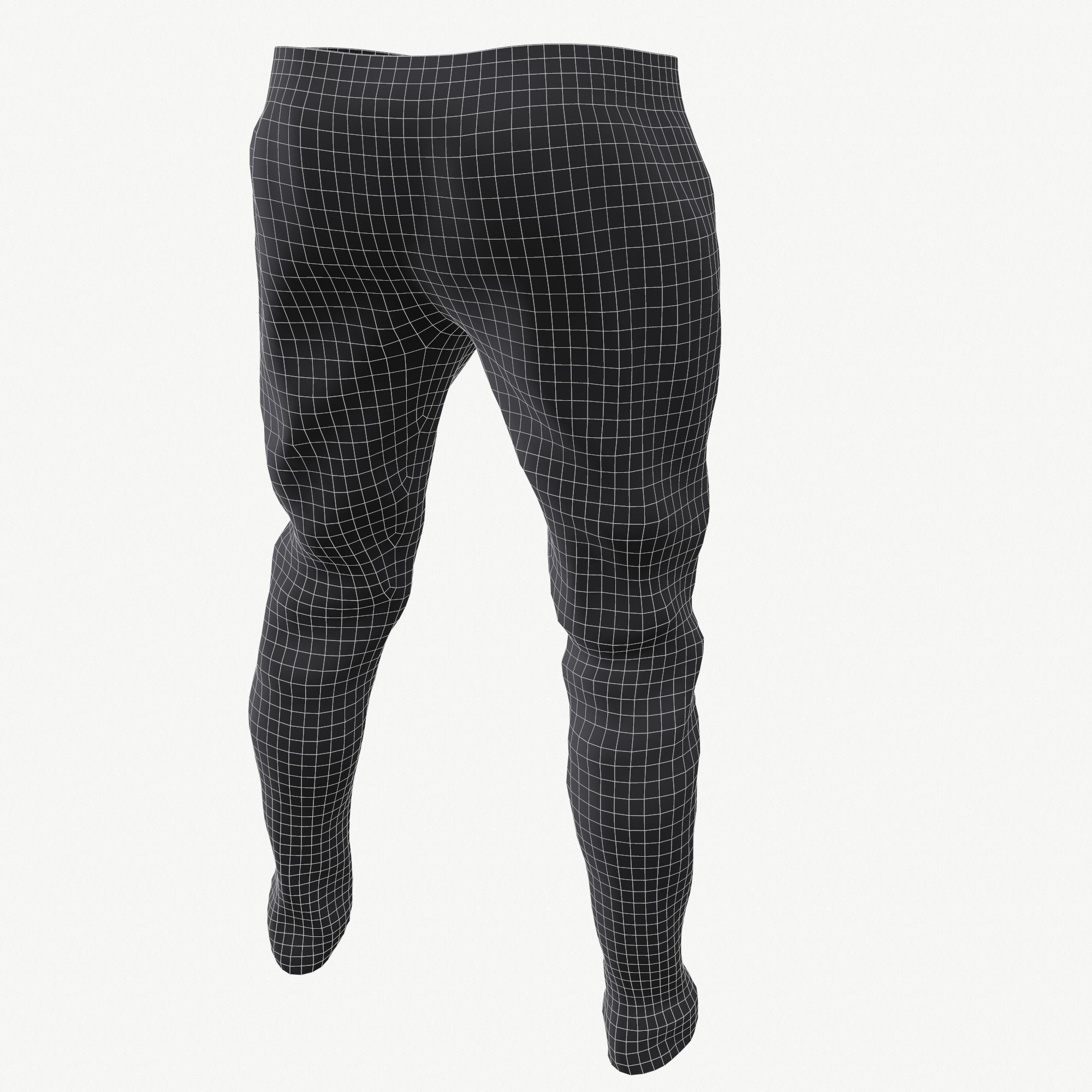 Sport girls outfit - 5 colors Low-poly 3D model_81