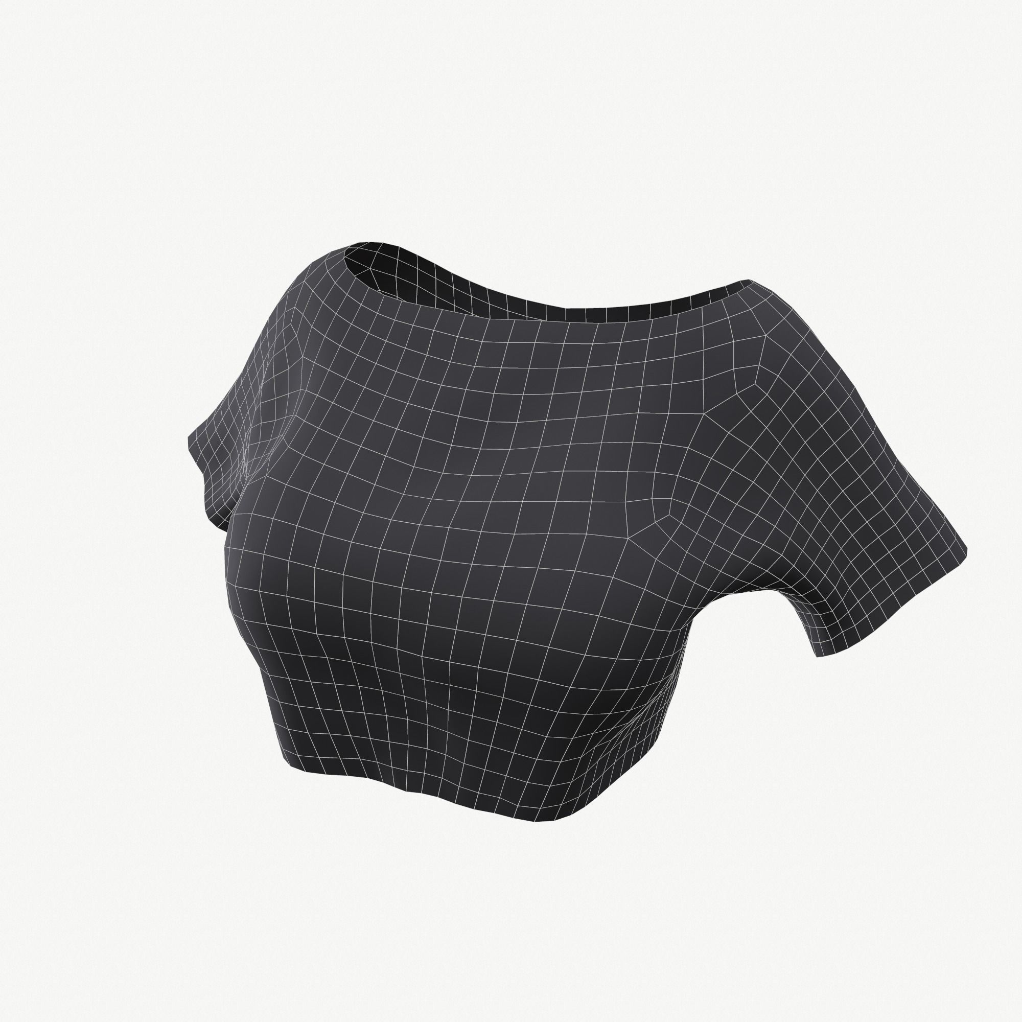 Sport girls outfit - 5 colors Low-poly 3D model_80