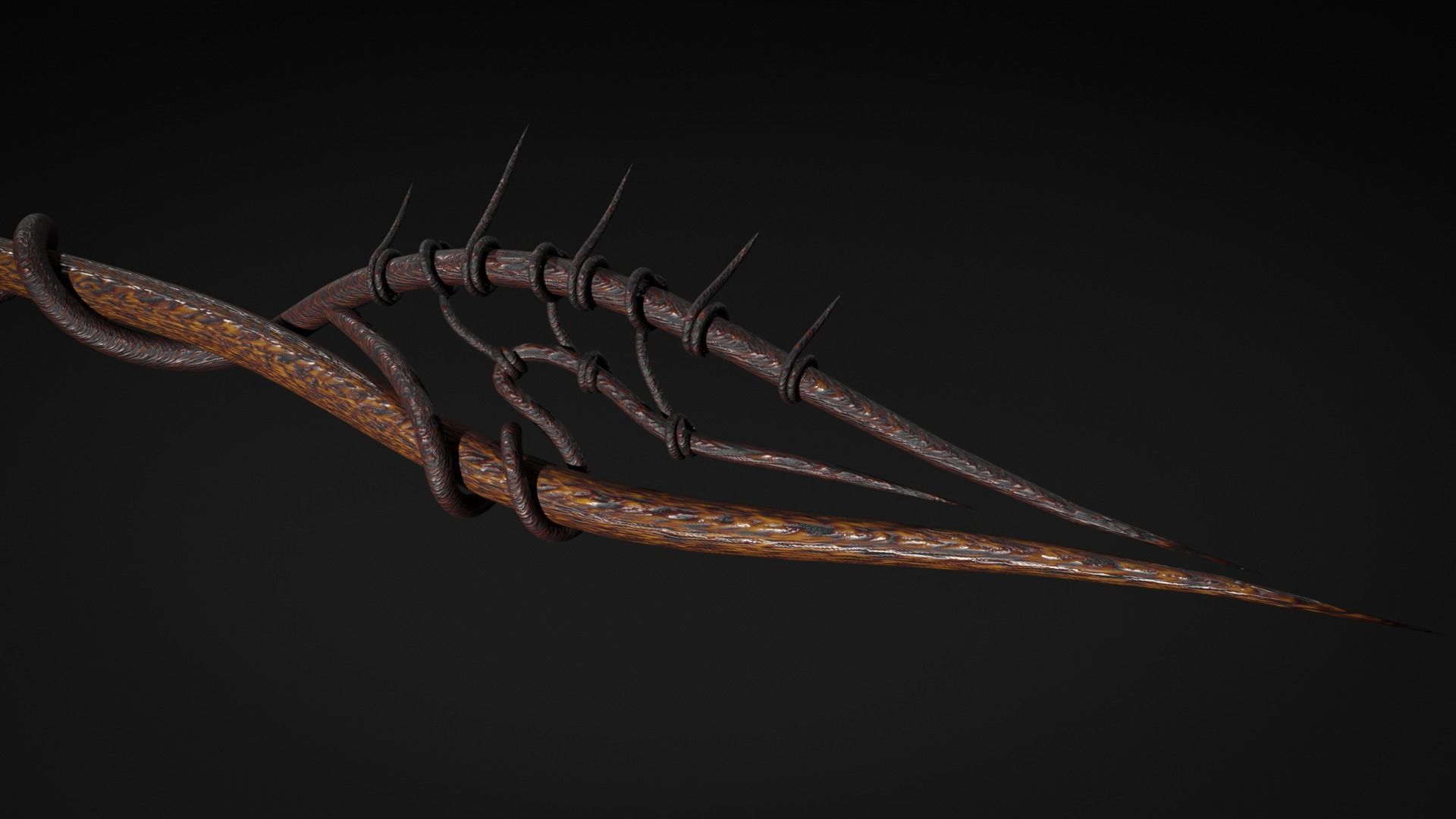 Witch staff 3D model_3