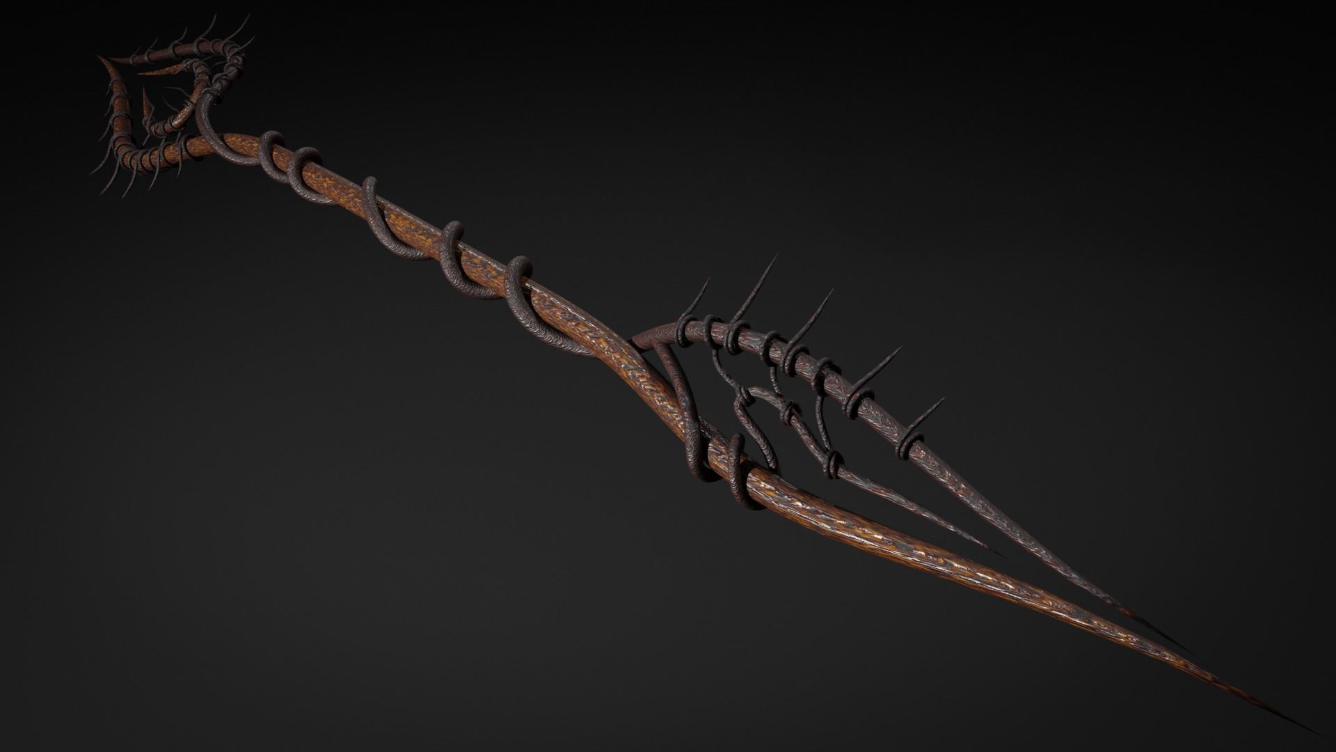 Witch staff 3D model_5
