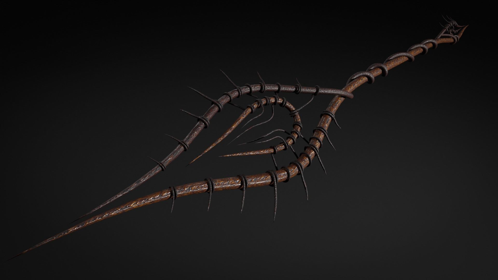 Witch staff 3D model_1