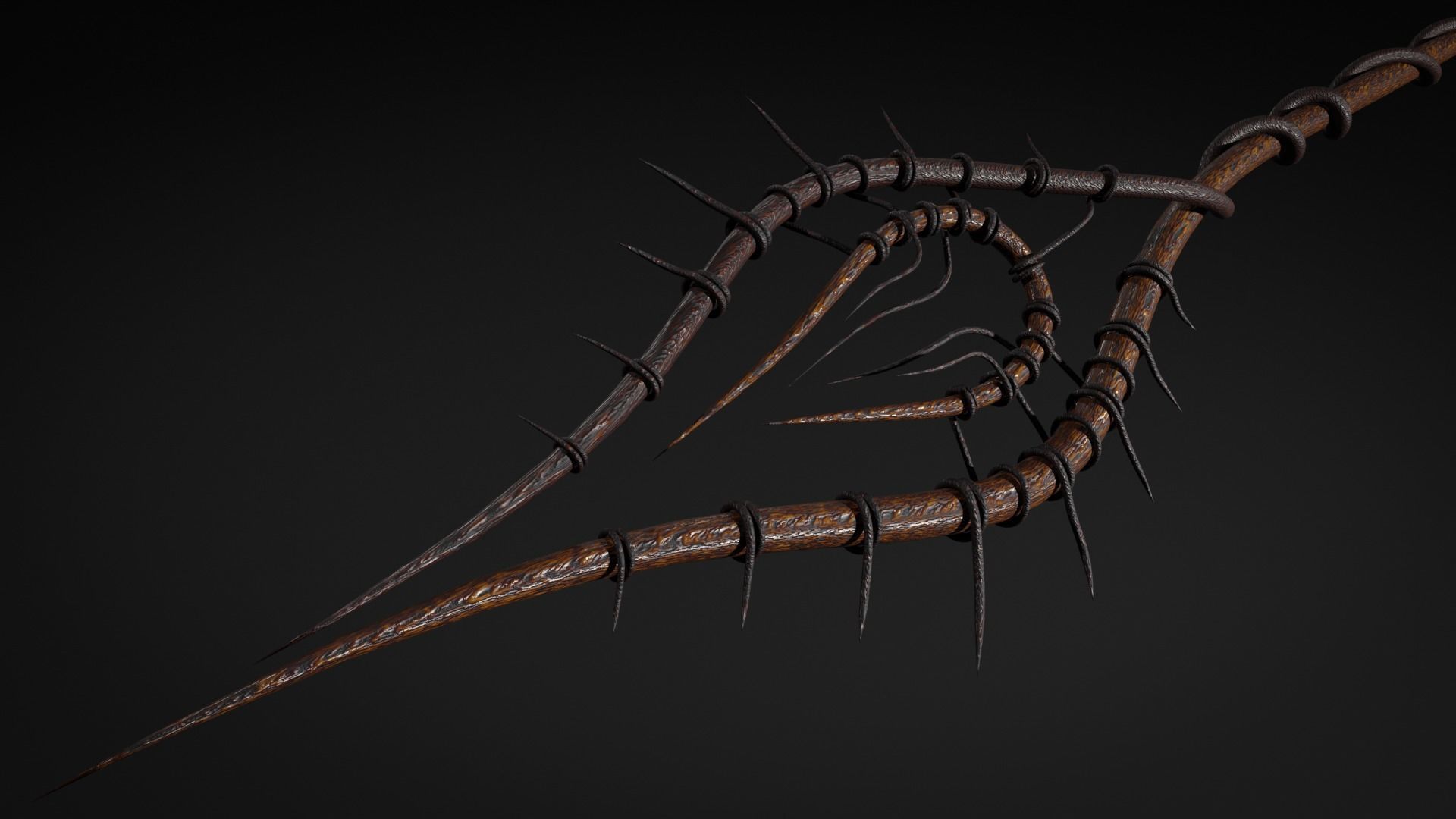 Witch staff 3D model_2