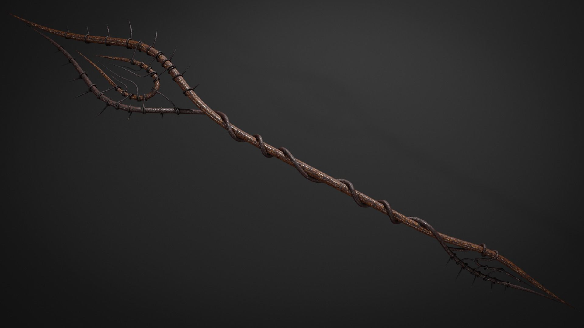 Witch staff 3D model_4