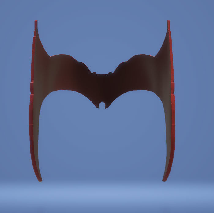 Scarlet Witch Crown STL downloadable file wandavision - STL File 3D print model_6