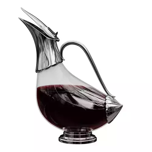 VINTAGE Duck Silver-plated Metal Decanter