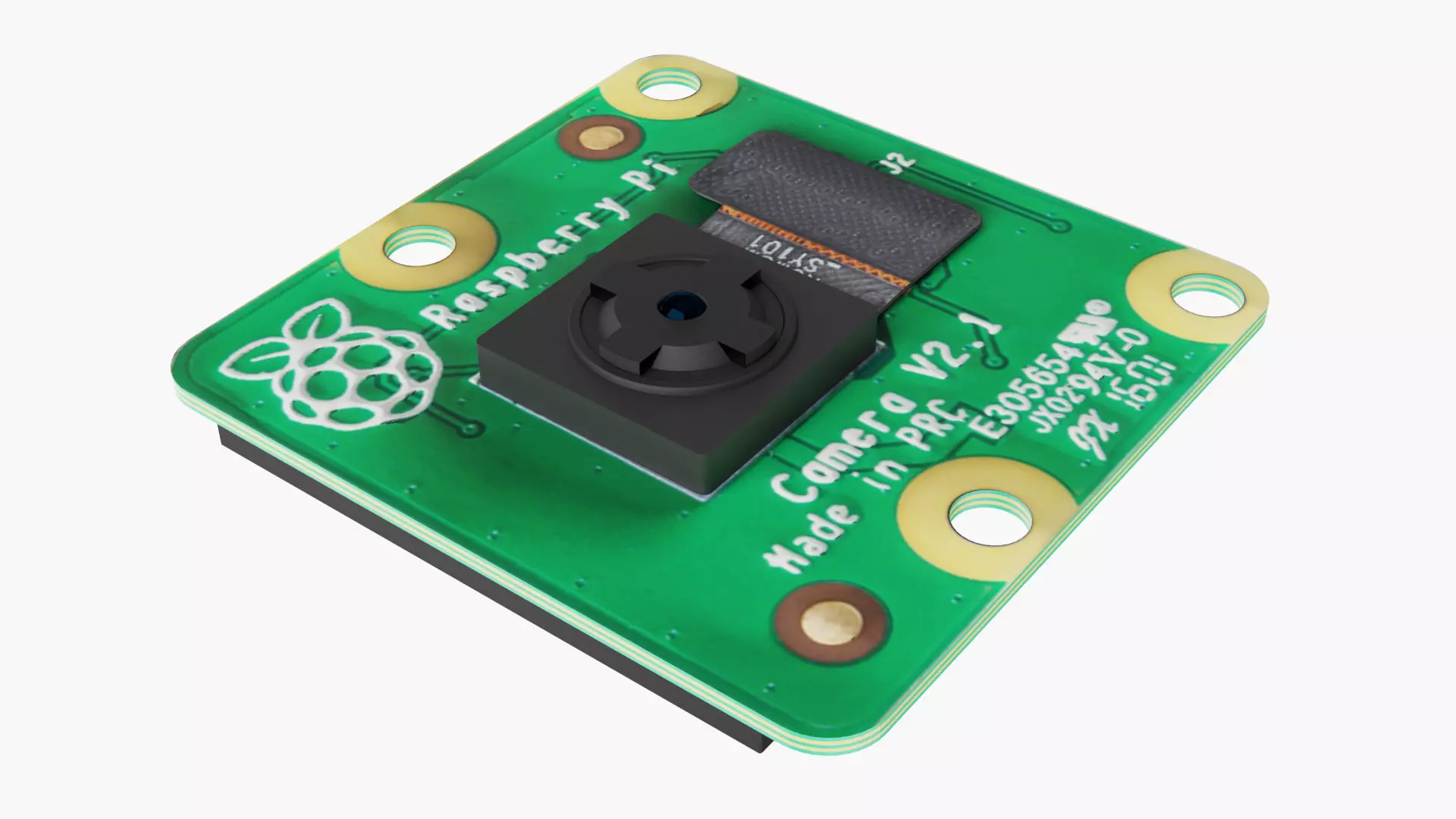 Raspberry pi camera Low-poly 3D model