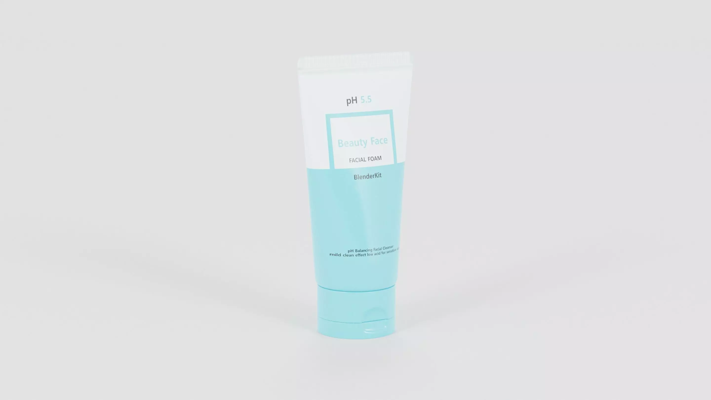 Facial Foam Mockup Low-poly 3D model