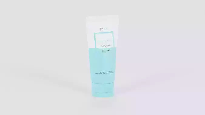 Facial Foam Mockup Low-poly 3D model