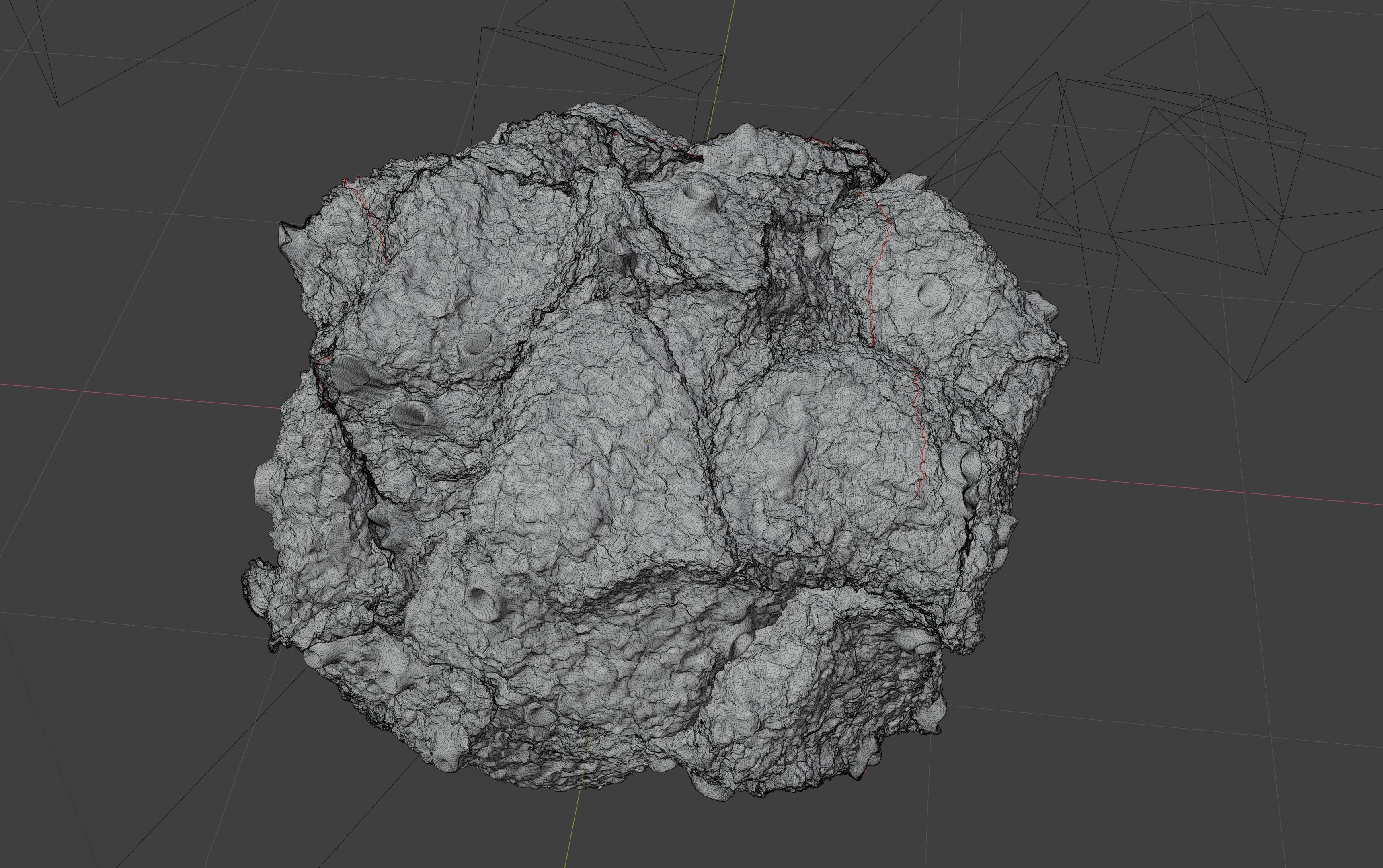 asteroid version 3 high detail 3D model_4