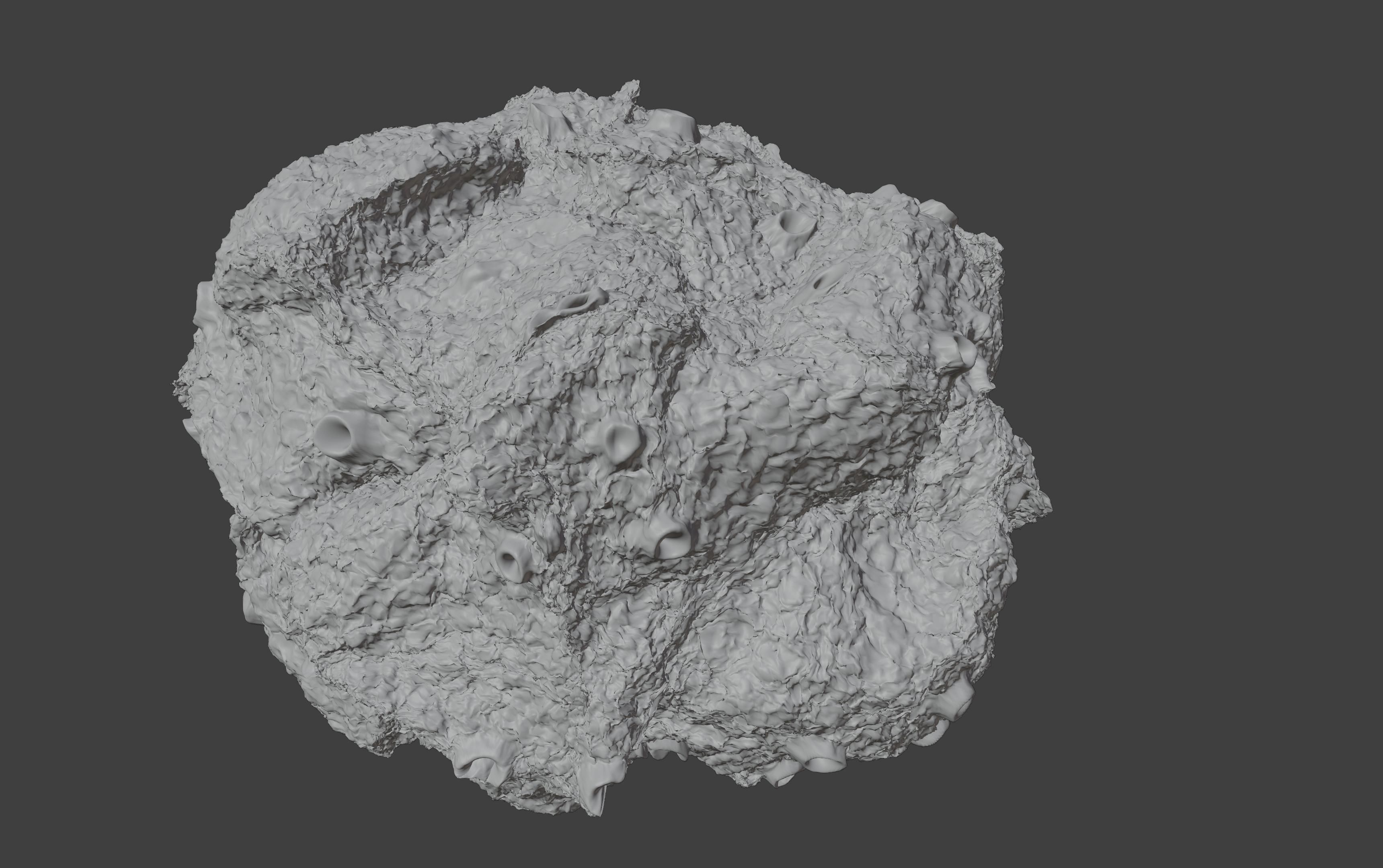 asteroid version 3 high detail 3D model_11