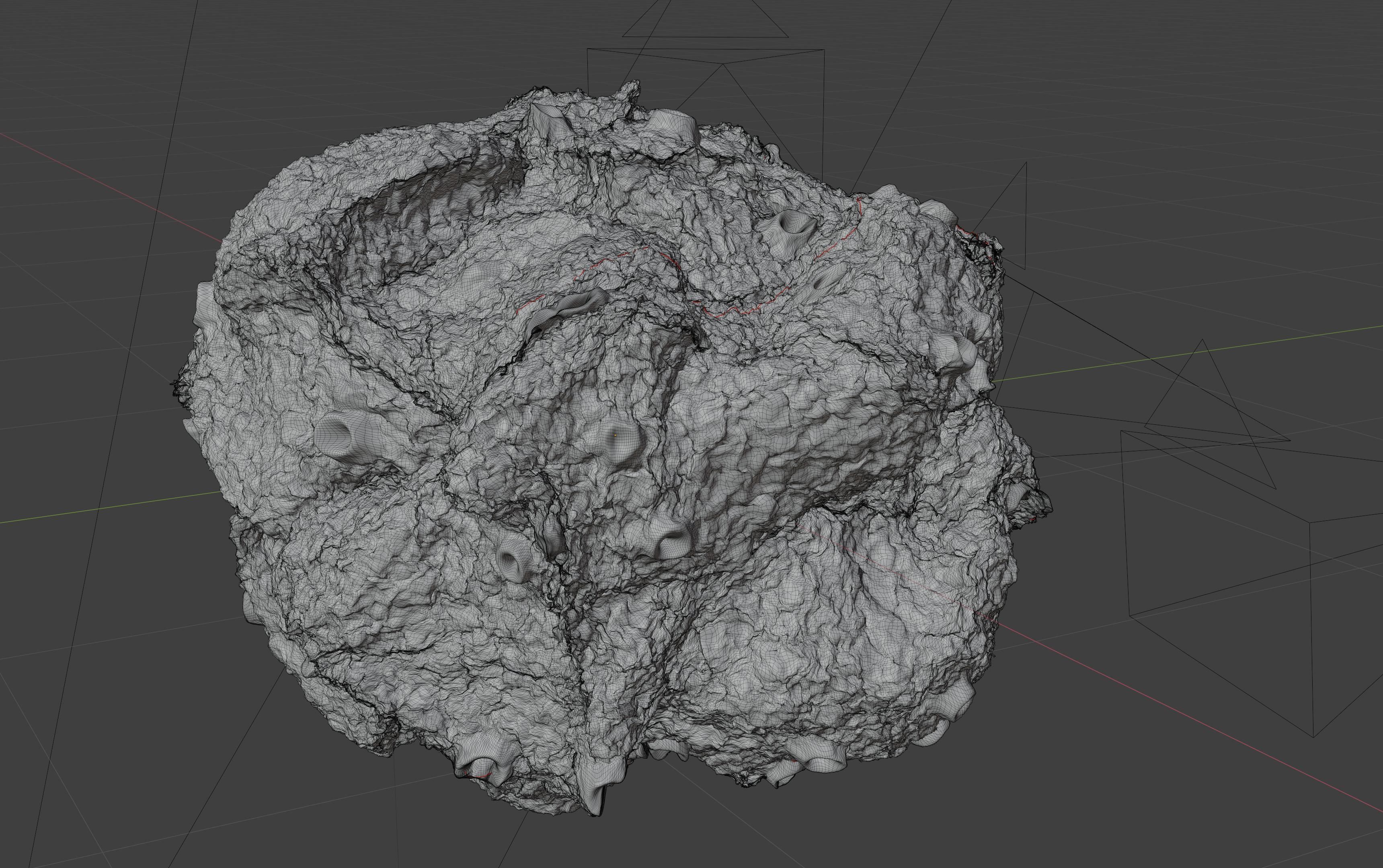 asteroid version 3 high detail 3D model_12