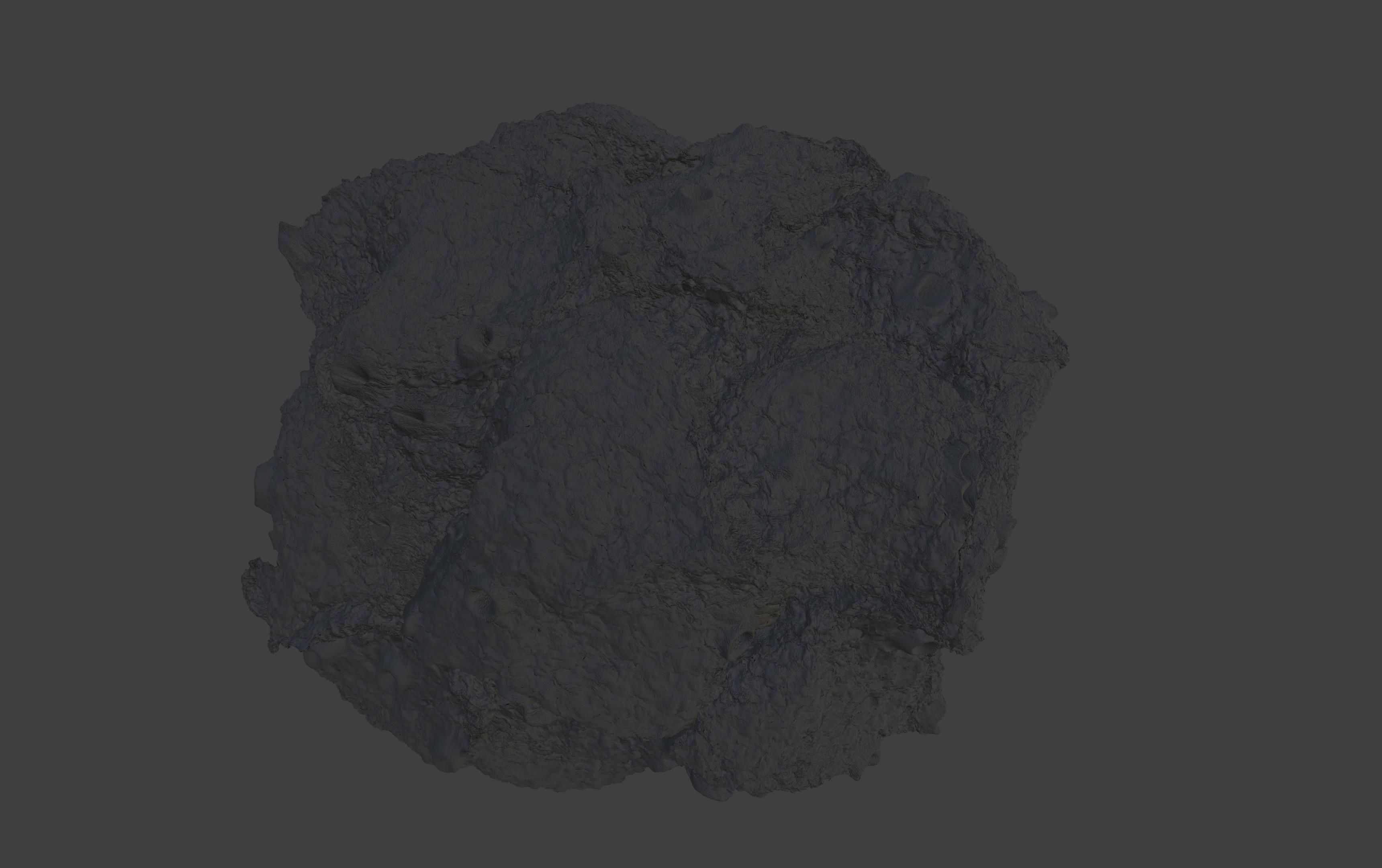 asteroid version 3 high detail 3D model_2