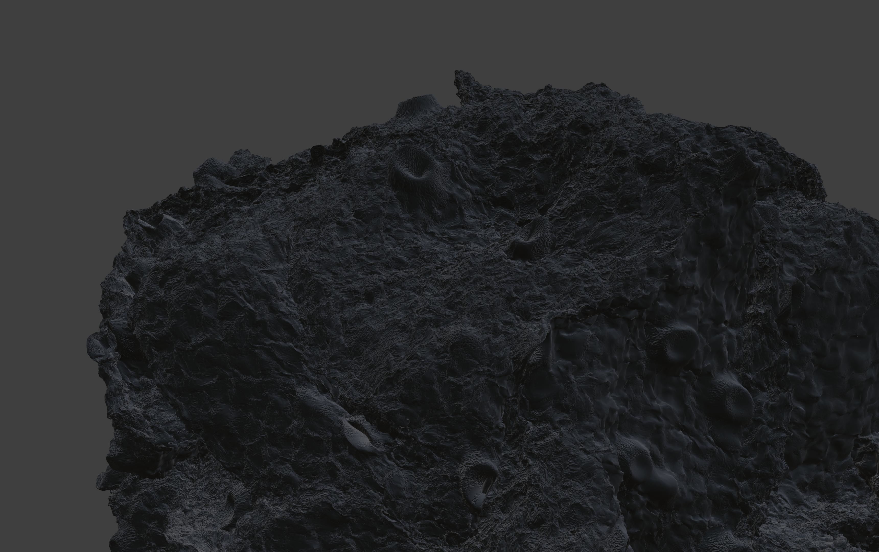 asteroid version 3 high detail 3D model_6