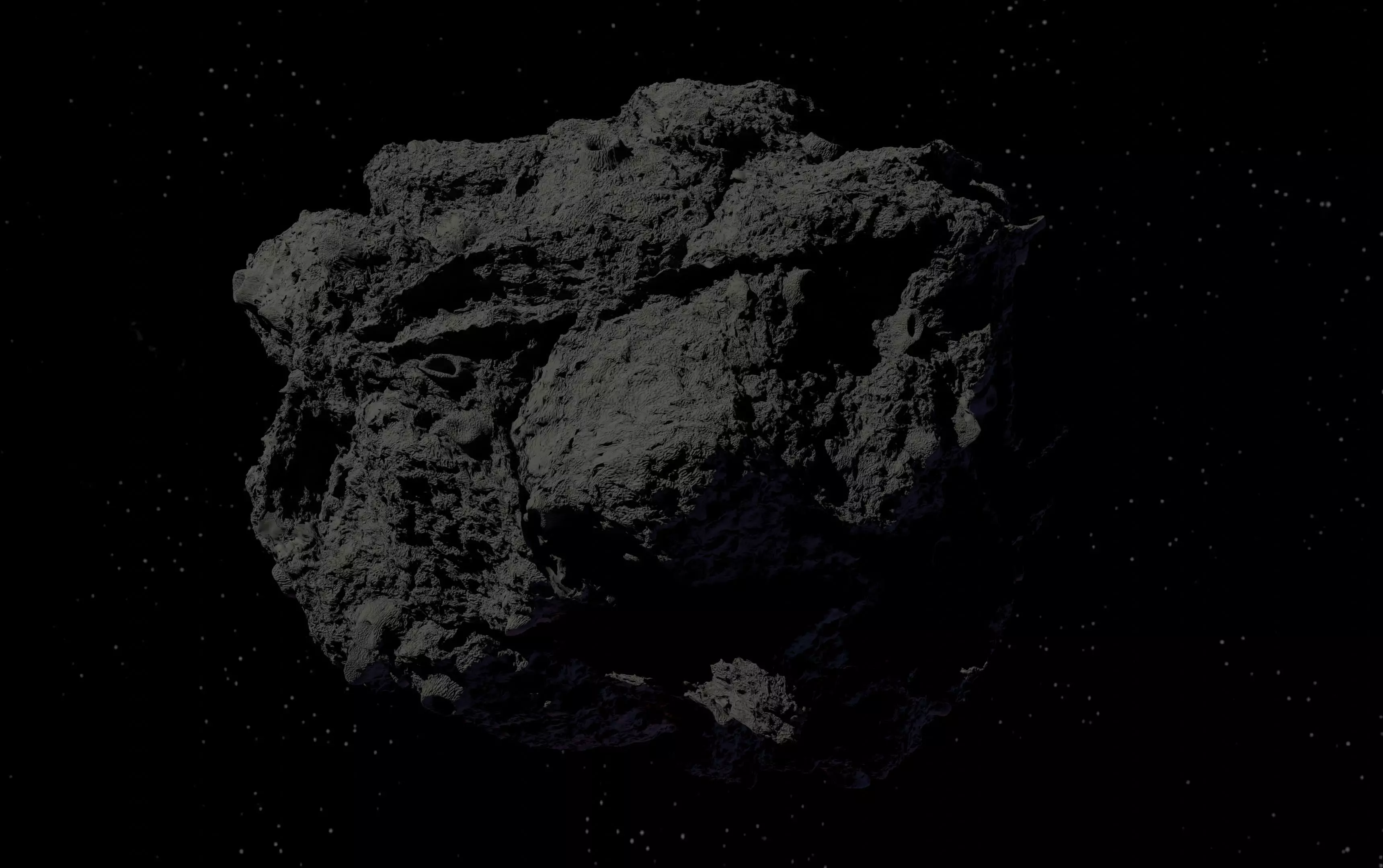 asteroid version 3 high detail 3D model_0