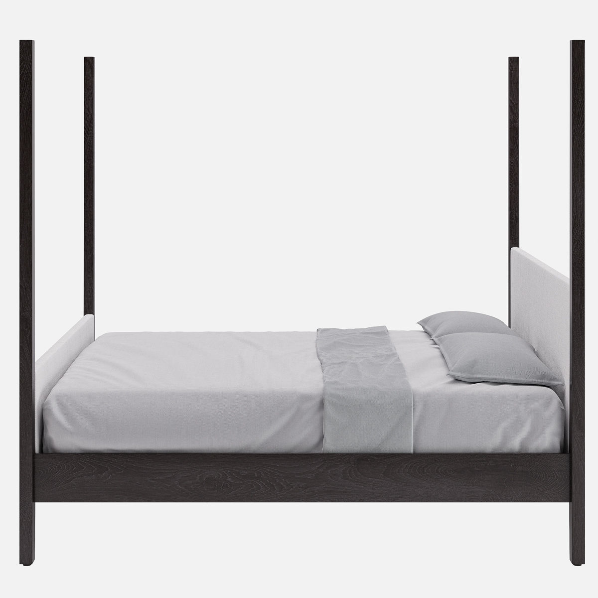 Melrose Canopy Queen Bed CB2 3D model CGTrader