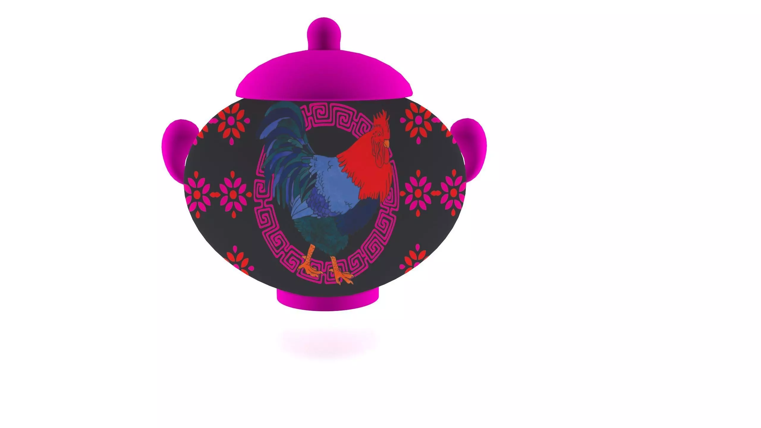 Chinese Jars Free 3D model