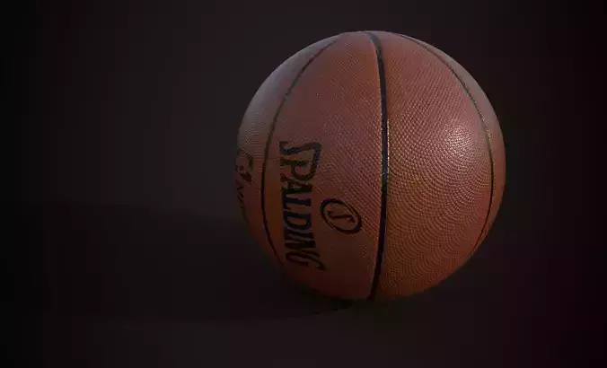 Spalding basketball Low-poly 3D model